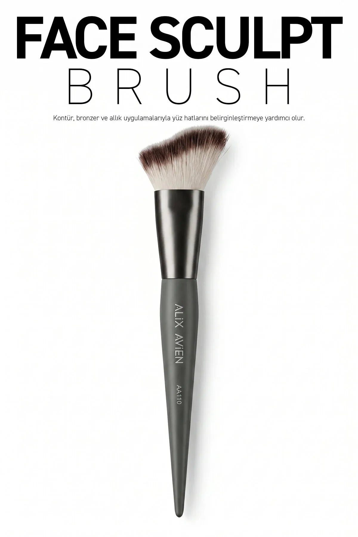 Yüz Hattı Şekillendirici Fırça - Kontür, Bronzer ve Allık Uygulama Fırçası - Face Sculpt Brush