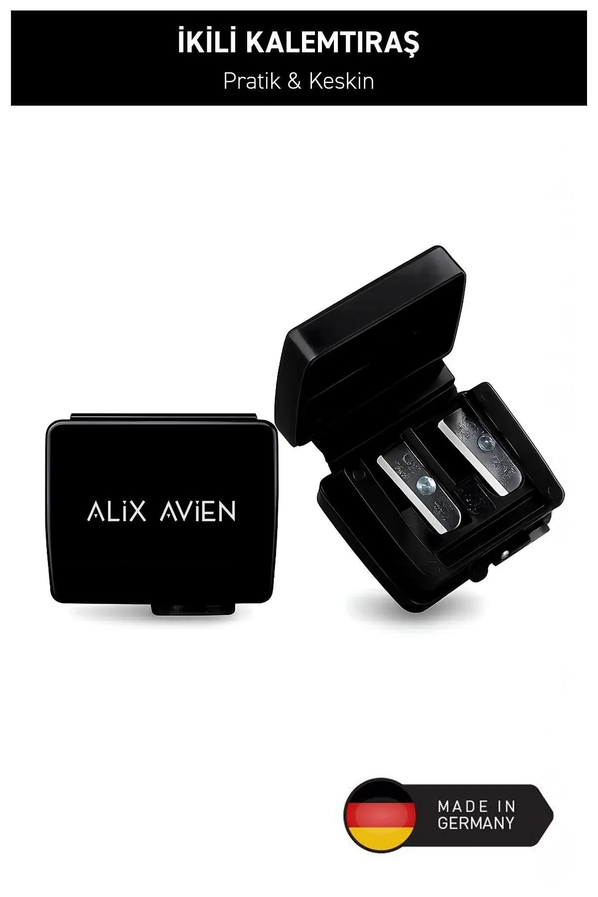 Keskin Bıçaklı İkili Kalemtıraş - Dual Cosmetic Pencil Sharpener