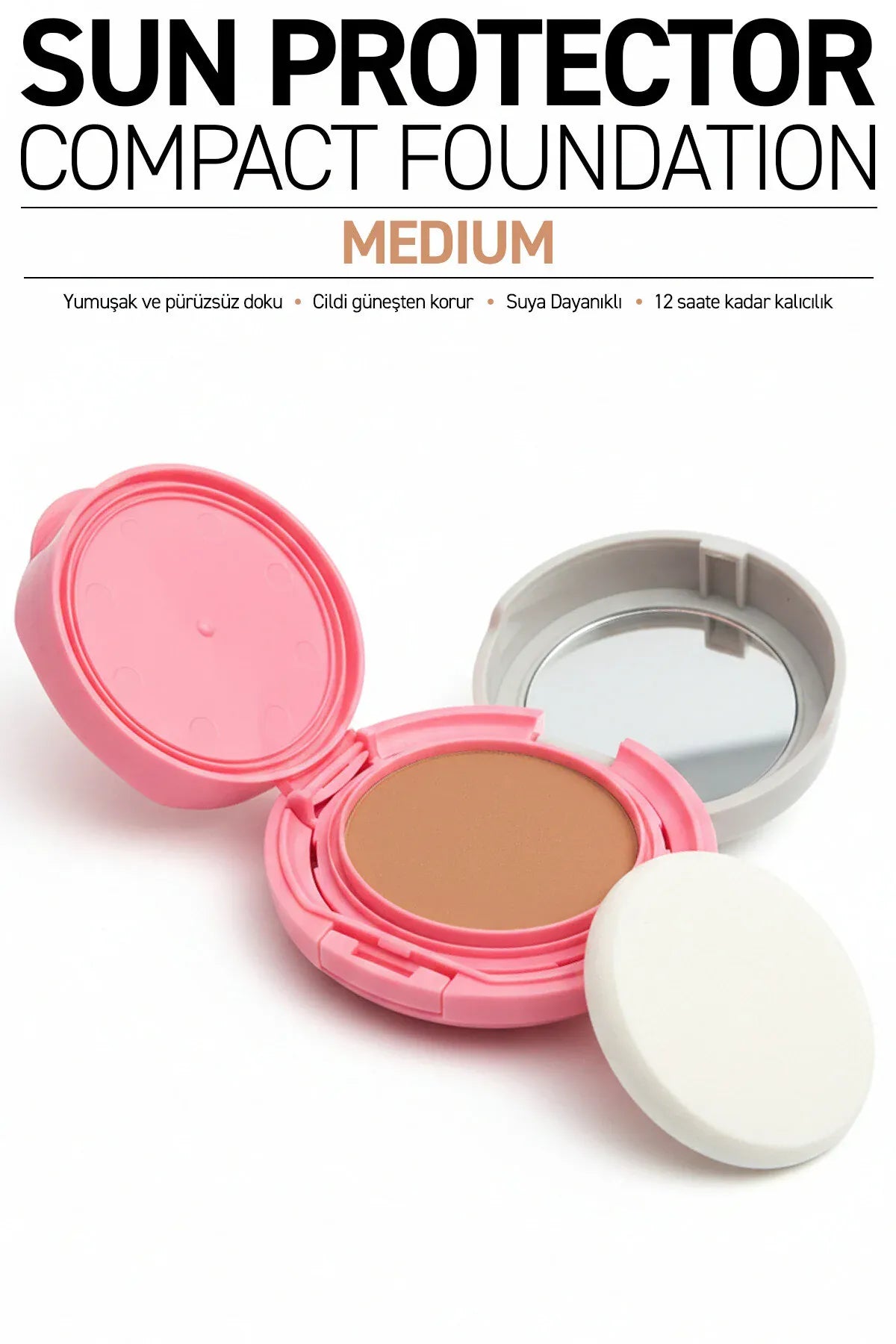 Compact Foundation - SPF 50 Korumalı Kompakt Fondöten | Alix Avien