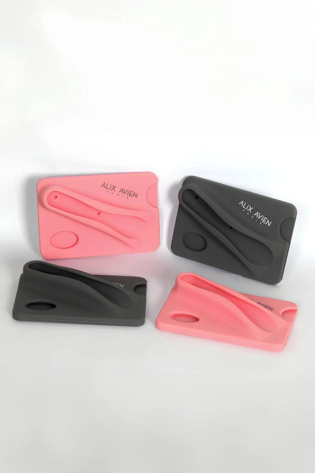 Ruj Bölmeli Silikon Telefon Kartlığı - Silky Care Lipgloss Silicon Case