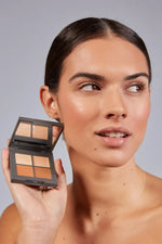 4'lü Krem Kontür Paleti - Cream Contour Palette Vanilia & Beige & Brown &mocha
