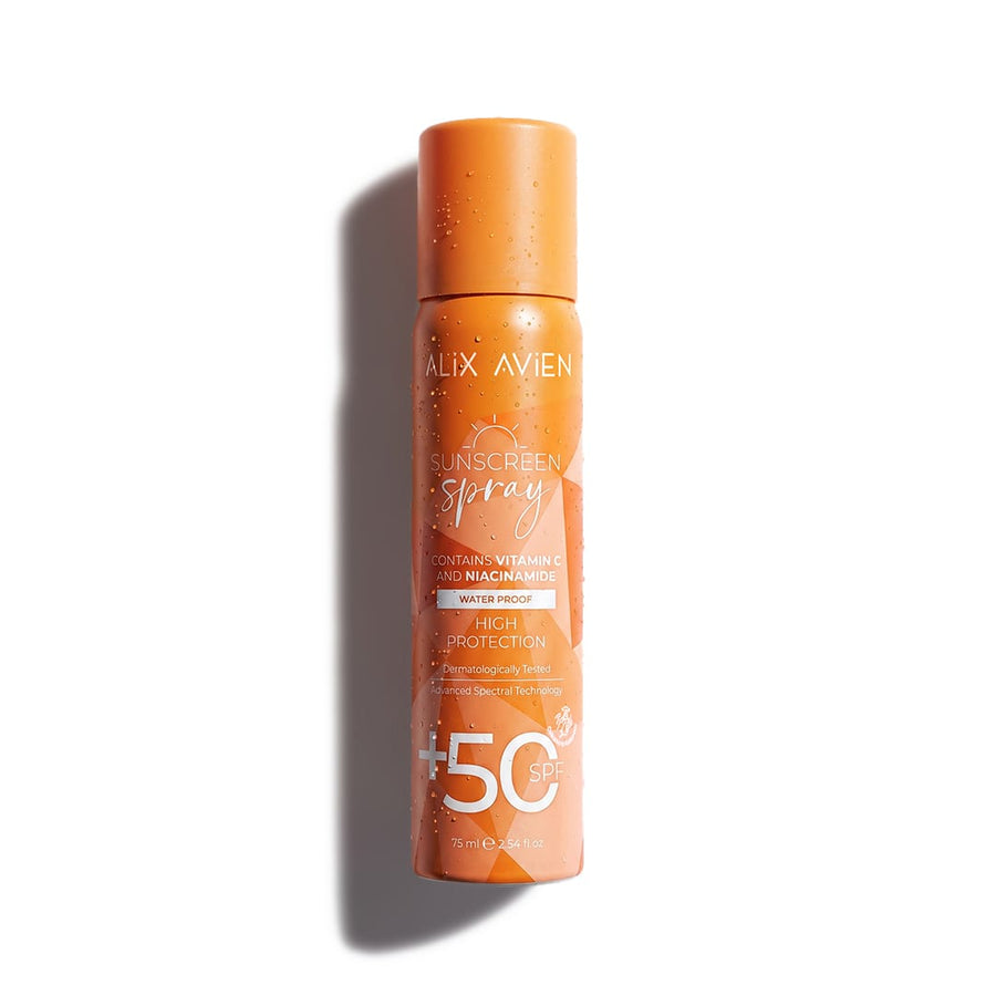 SPF50+ C Vitaminli Suya Dayanıklı Güneş Koruyucu Sprey 75 ML | Alix Avien 