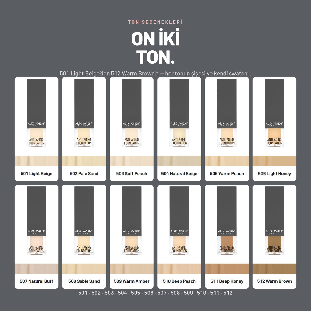Anti Aging Foundation - Yaşlanma Karşıtı Kapatıcı Fondöten | Alix Avien
