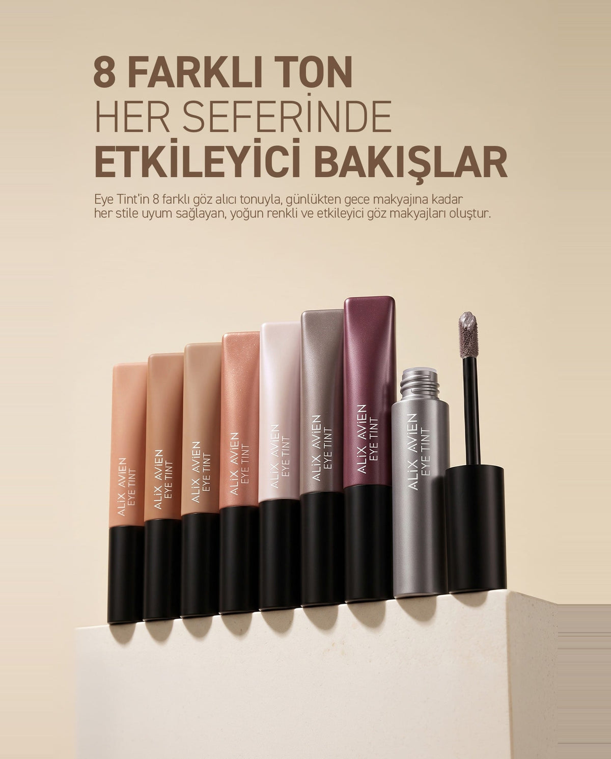 Eye Tint Kremsi Likit Göz Farı | 10 Saate Kadar Kalıcı | Alix Avien