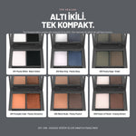 Duo Eyeshadow göz farı ton skalası, tüm renkler