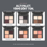 Expressive Harmony Eyeshadow Palette göz farı paleti ton skalası, tüm renkler