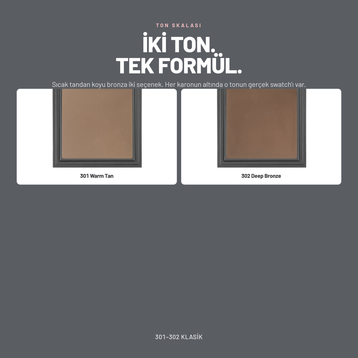 Bronzing Powder bronzlaştırıcı pudra ton skalası, tüm renkler