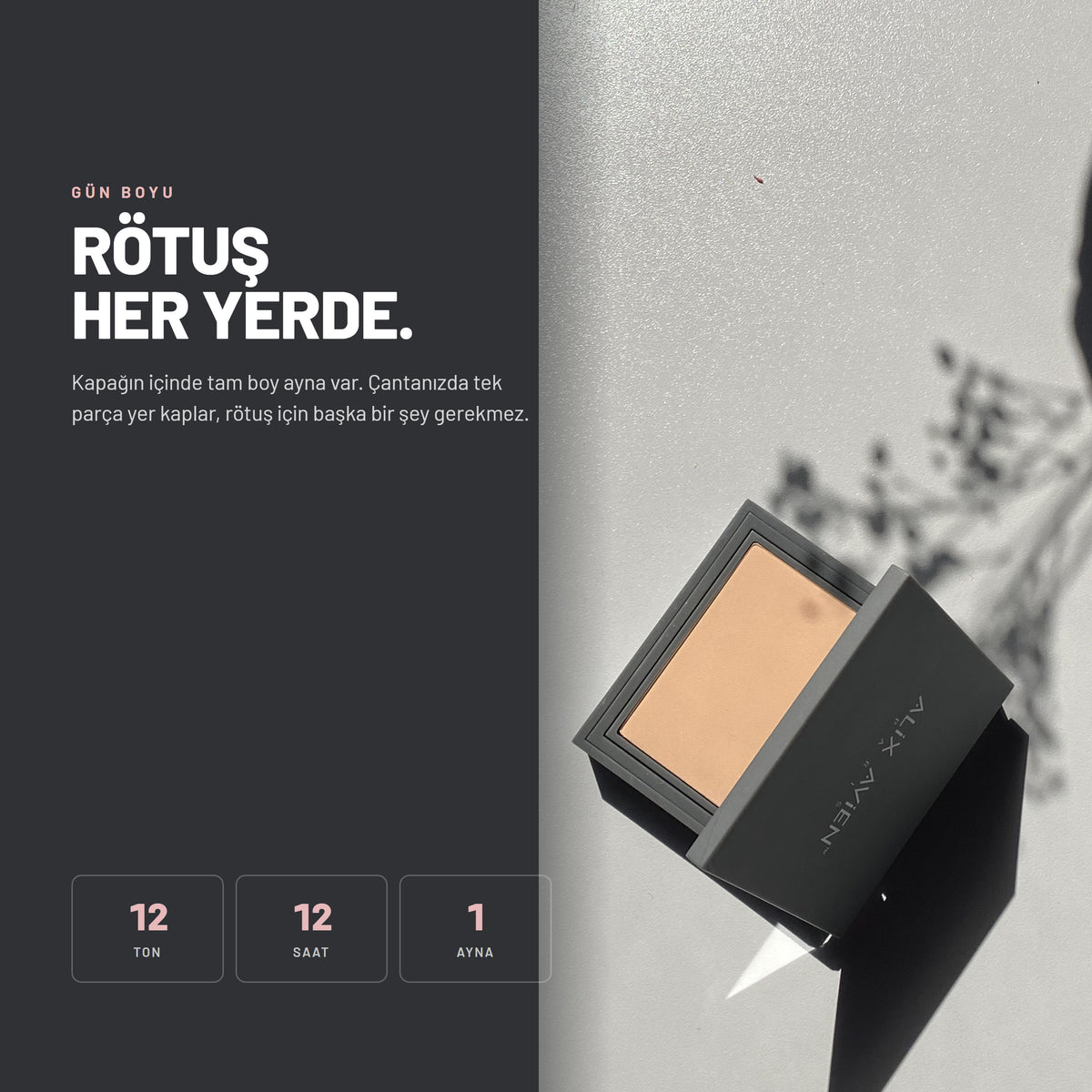 Compact Powder kompakt pudra günlük kullanımda