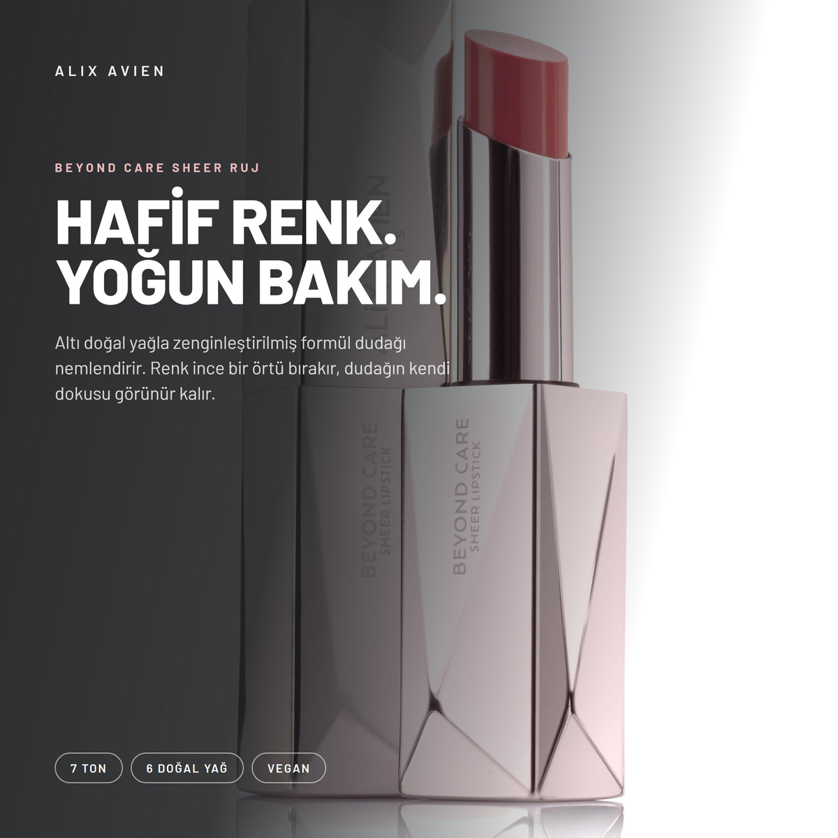 Beyond Care Sheer Lipstick ruj ürün görseli
