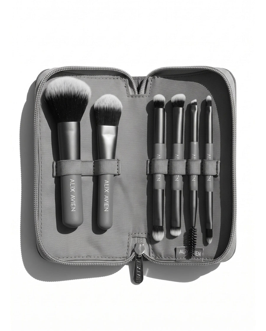Çantalı Seyahat Boy 10'lu Makyaj Fırça Seti - Travel Brush Set - Default Title