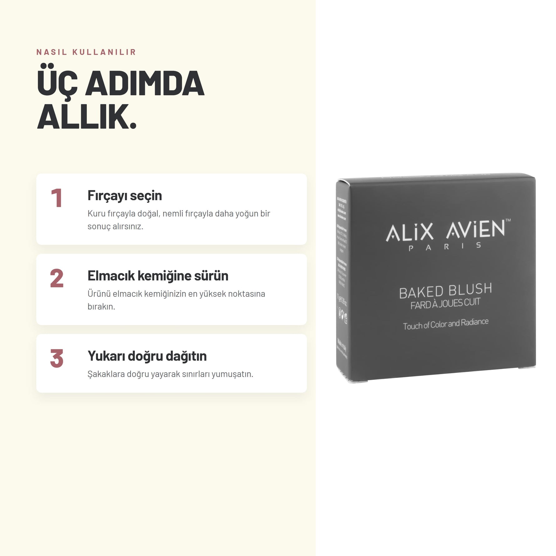 Alix Avien Baked Blush nasıl uygulanır - 3 adımda anlatım