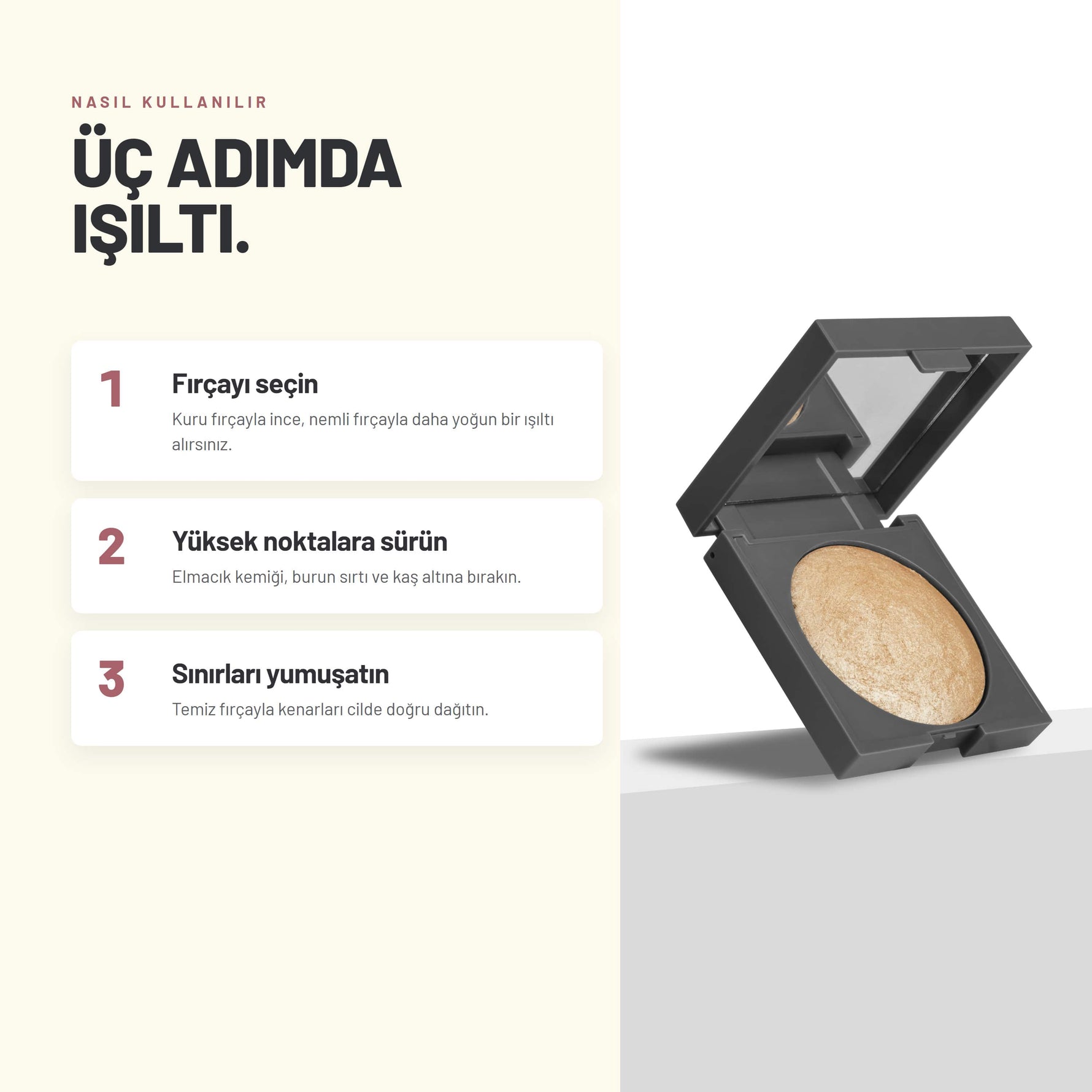 Baked Highlighter - Işıltı Veren Fırınlanmış Aydınlatıcı Pudra | Alix Avien