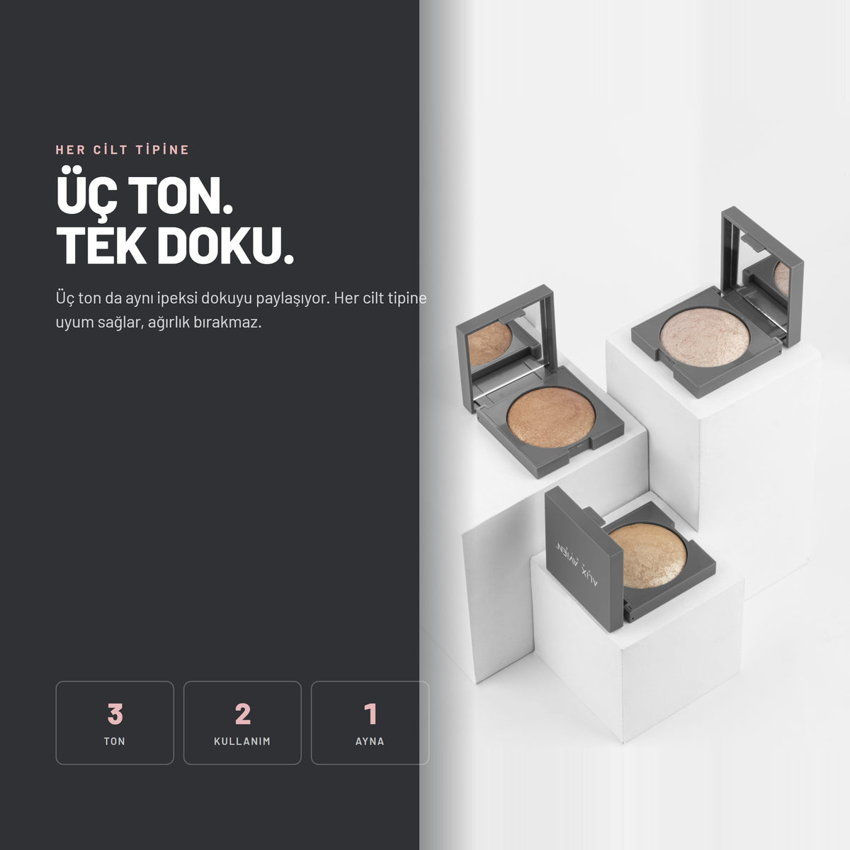Baked Highlighter - Işıltı Veren Fırınlanmış Aydınlatıcı Pudra | Alix Avien