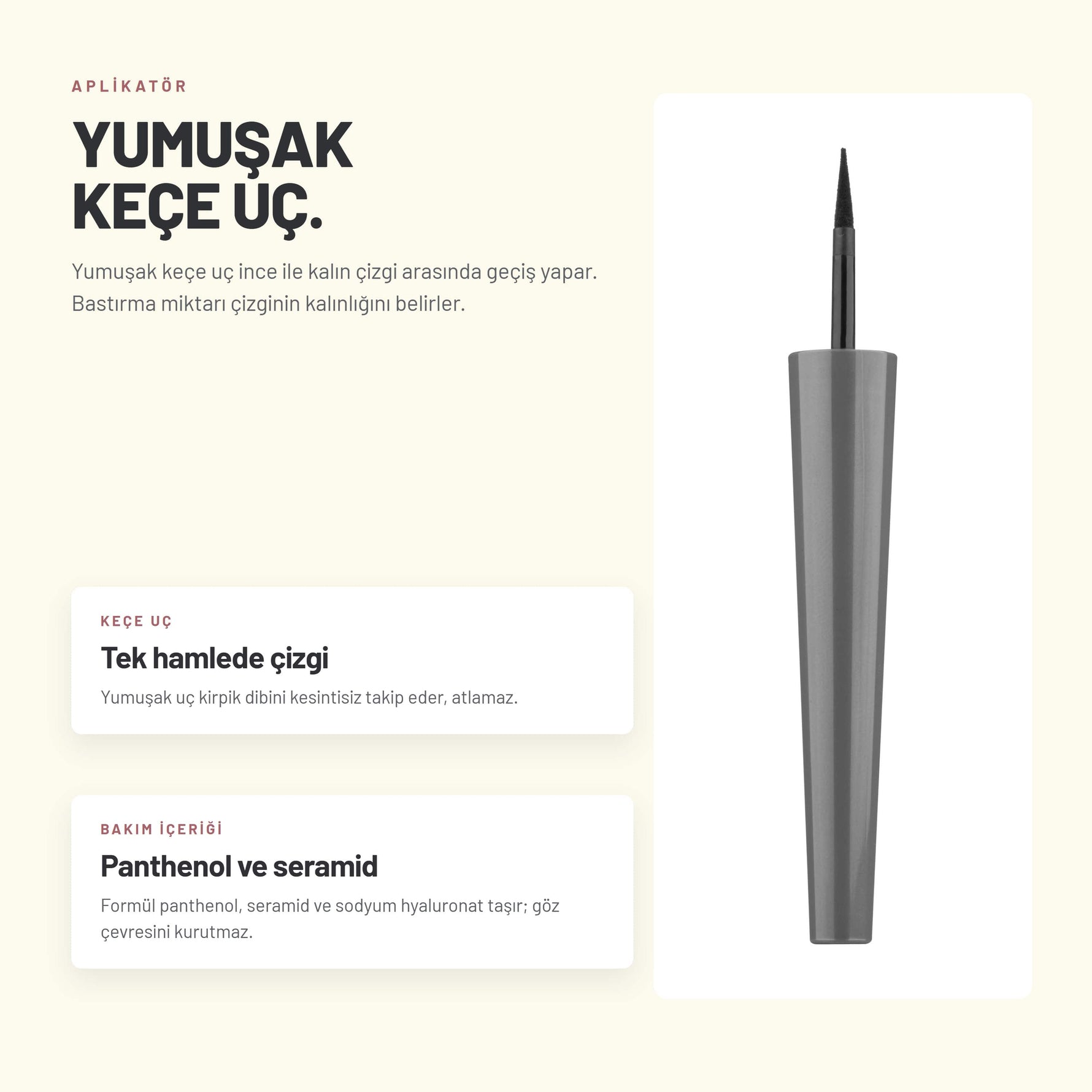Black Matte Dipliner - Uzun Süre Kalıcı Mat Likit Eyeliner | Alix Avien