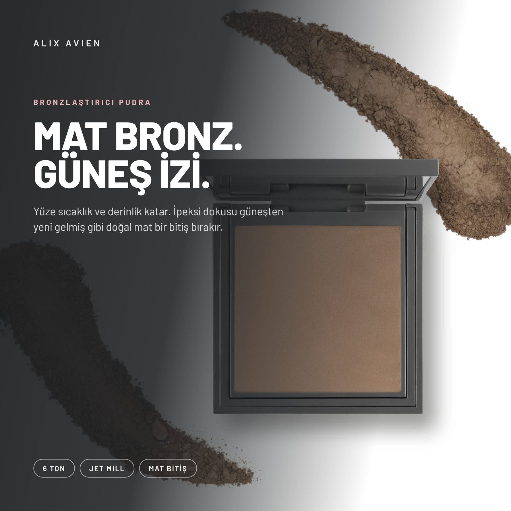Bronzing Powder - Ipeksi Mat Bronzlaştırıcı Pudra | Alix Avien