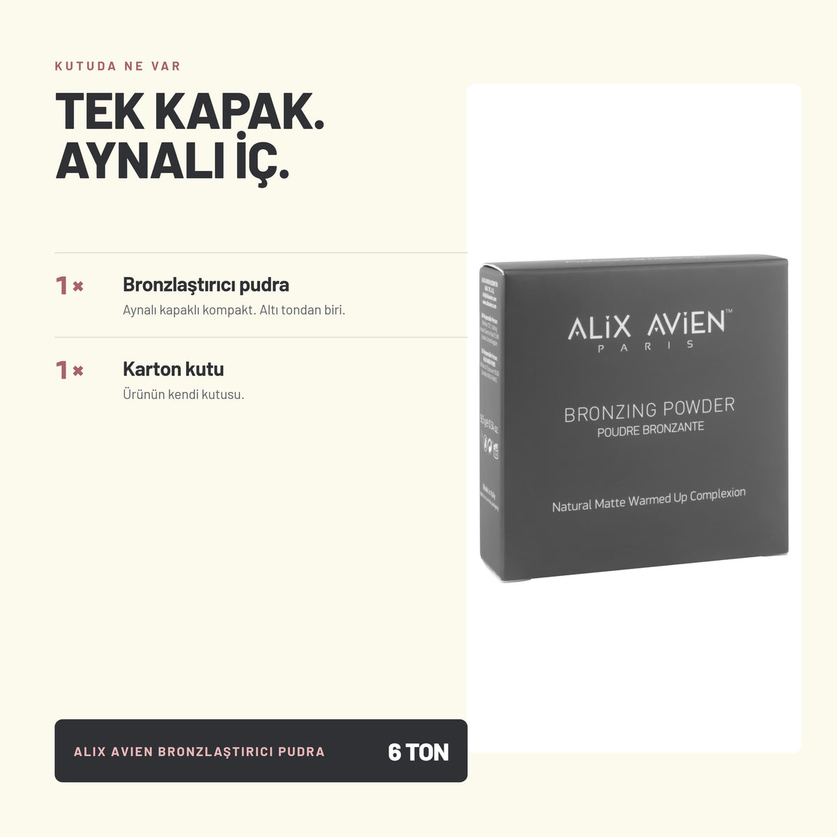 Bronzing Powder - Ipeksi Mat Bronzlaştırıcı Pudra | Alix Avien