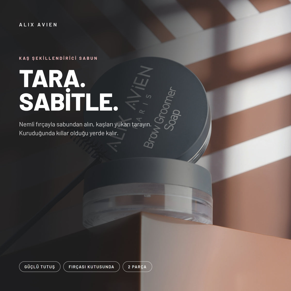 Brow Groomer Soap - Şekillendirici ve Sabitleyici Kaş Sabunu | Alix Avien