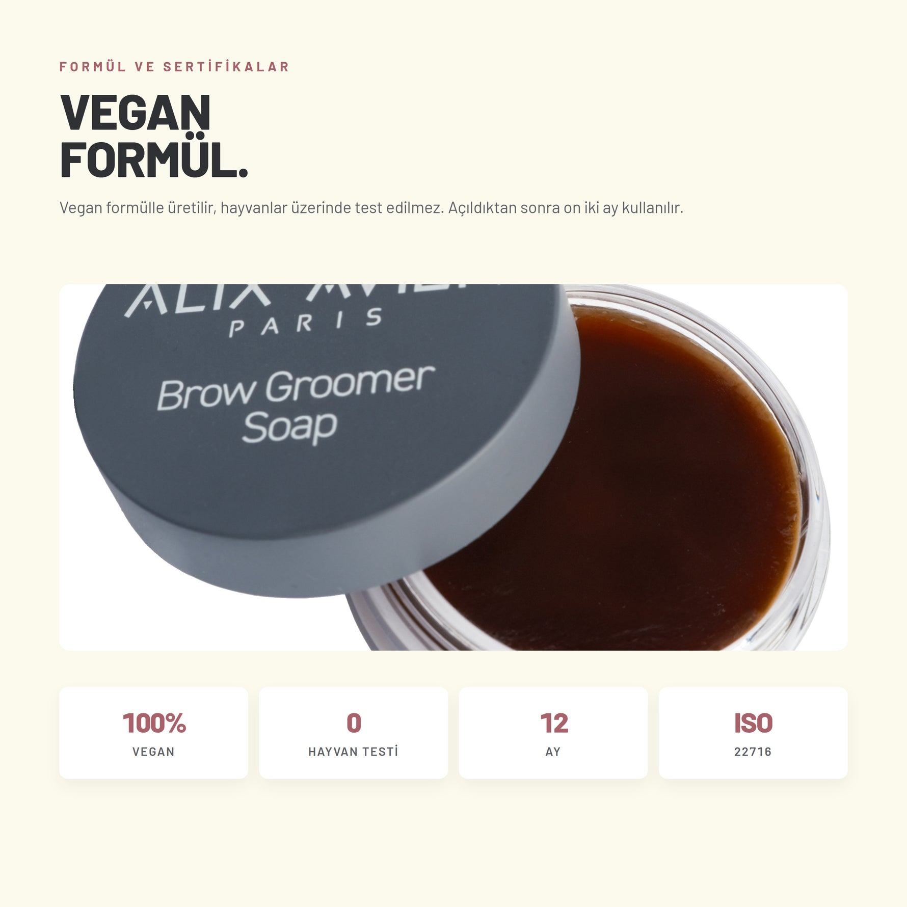 Brow Groomer Soap - Şekillendirici ve Sabitleyici Kaş Sabunu | Alix Avien