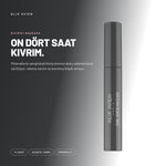 Alix Avien Curl Queen Mascara ürün tanıtım görseli - Minerallerle zenginleştirilmiş kremsi doku zahmetsizce sürülüyor