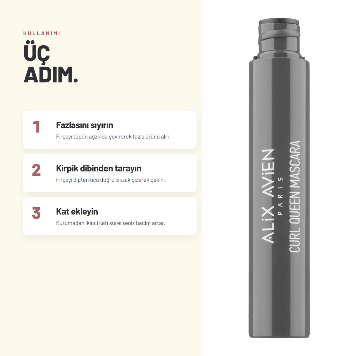 Alix Avien Curl Queen Mascara nasıl uygulanır - 3 adımda anlatım