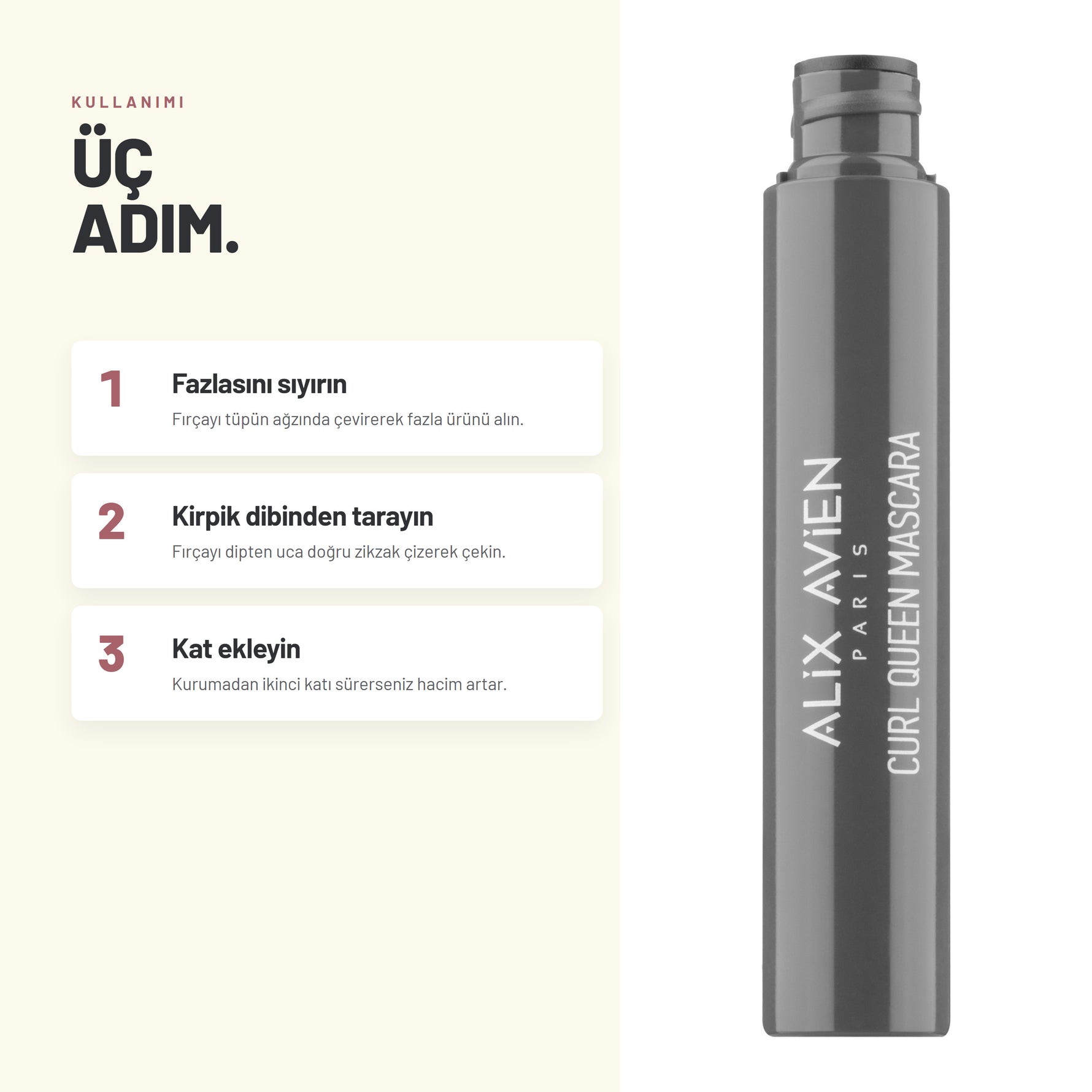 Alix Avien Curl Queen Mascara nasıl uygulanır - 3 adımda anlatım
