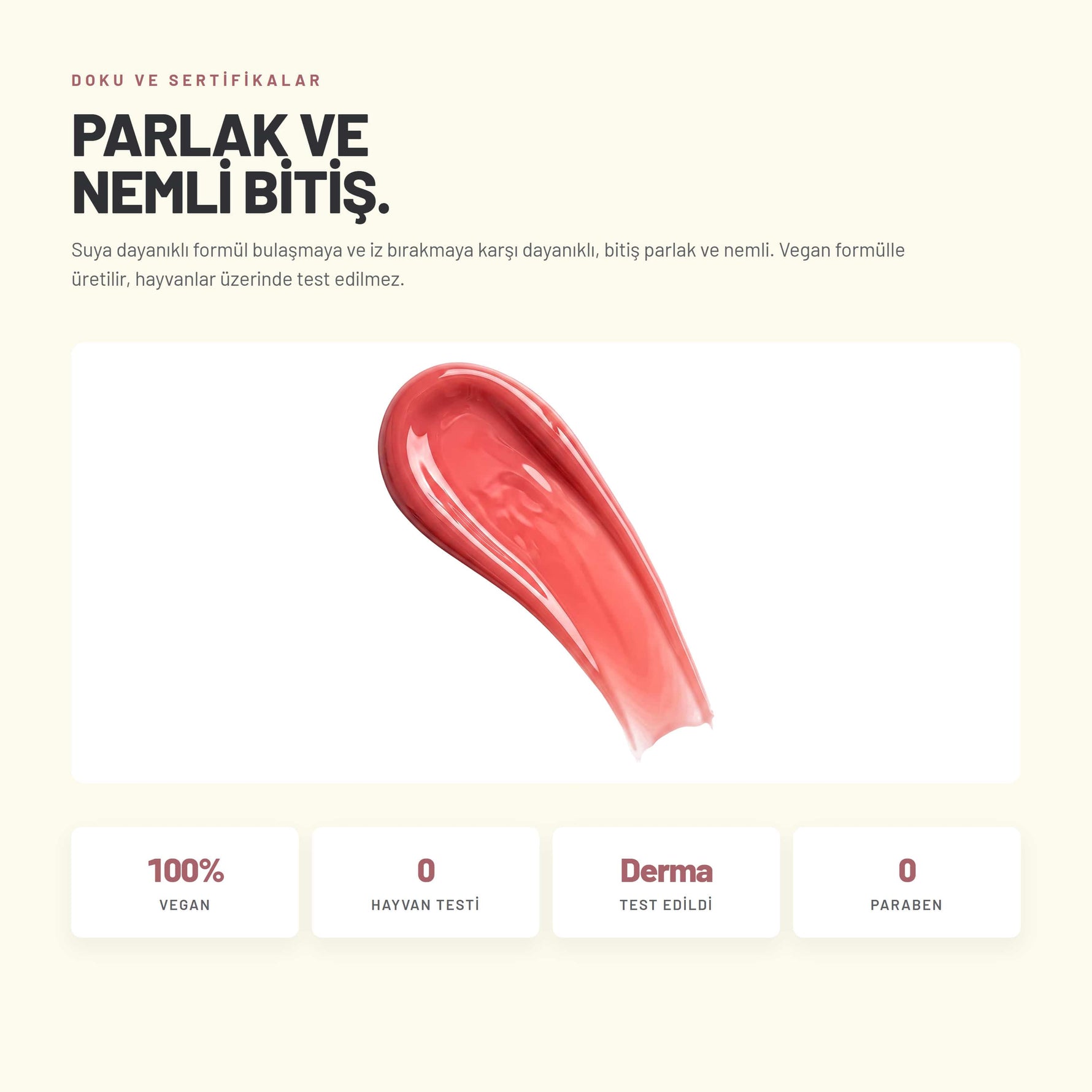 Kalıcı & Suya Dayanıklı Dudak Parlatıcı Tint | Alix Avien