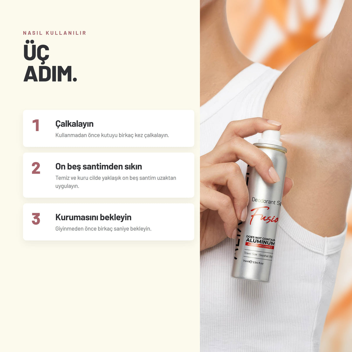 Alüminyumsuz Deodorant 75 ml - Kadın Seyahat Boy | Alix Avien