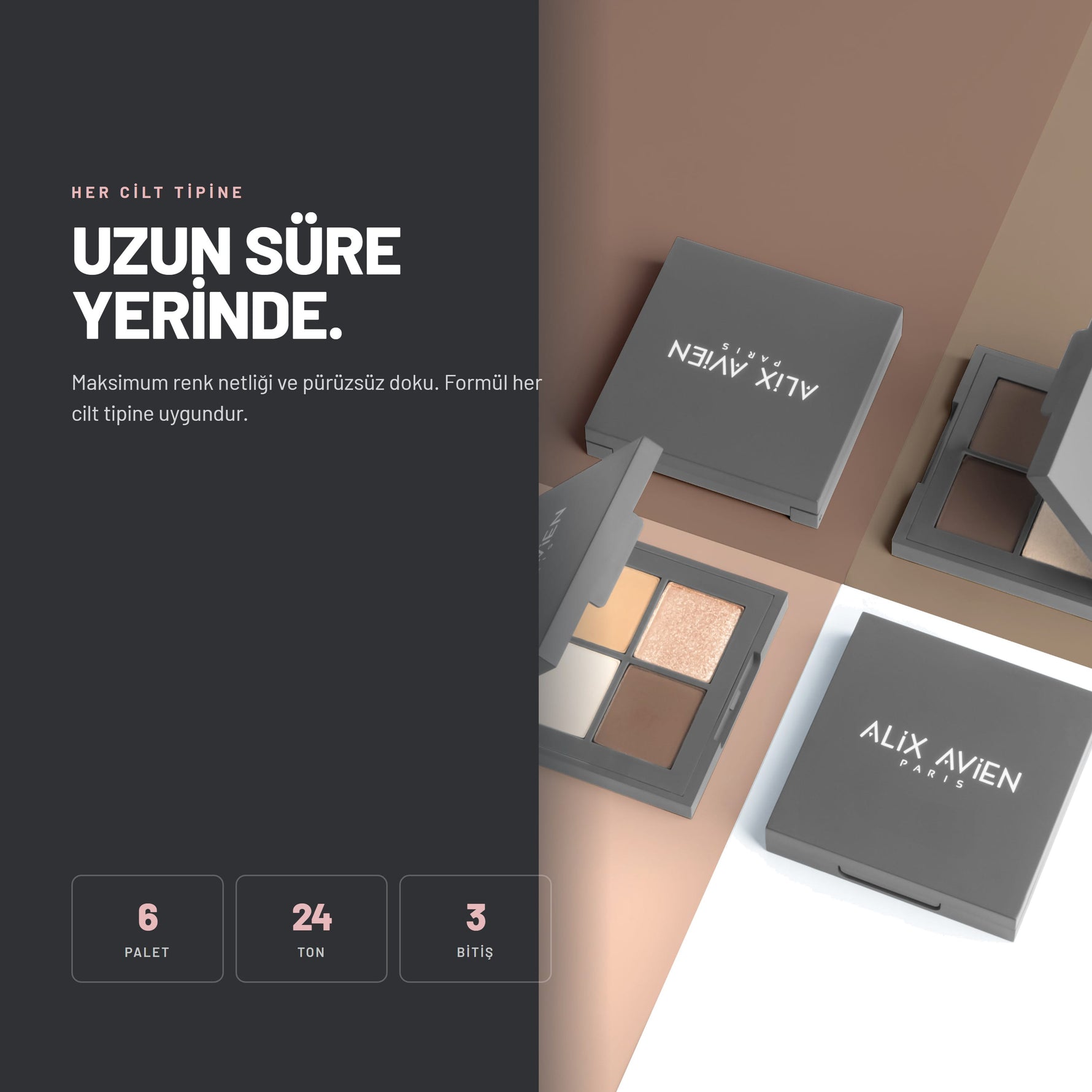 Expressive Harmony Eyeshadow Palette - Altılı Göz Farı Paleti | Alix Avien