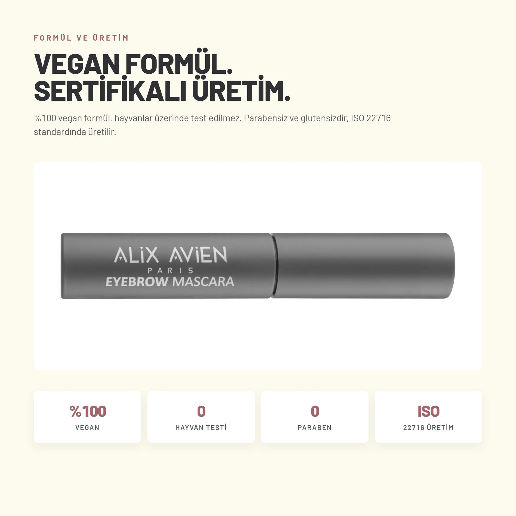 Eyebrow Mascara - Renkli ve Suya Dayanıklı Kaş Maskarası | Alix Avien