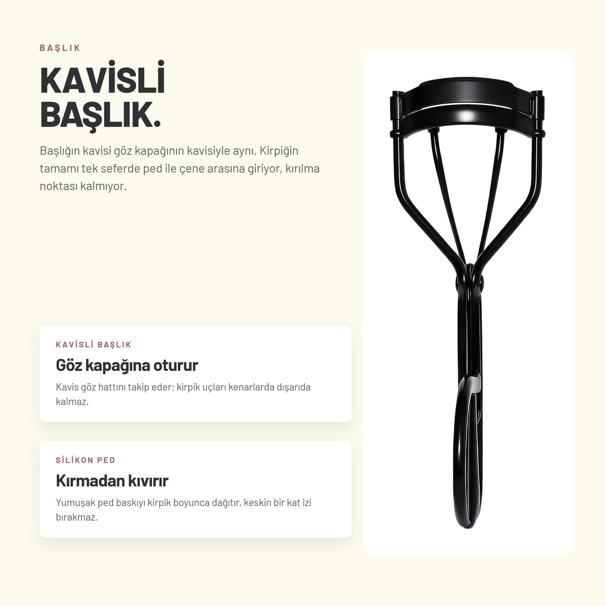 Kirpik Kıvırıcı - Tek Harekette Doğal Kıvrım | Alix Avien