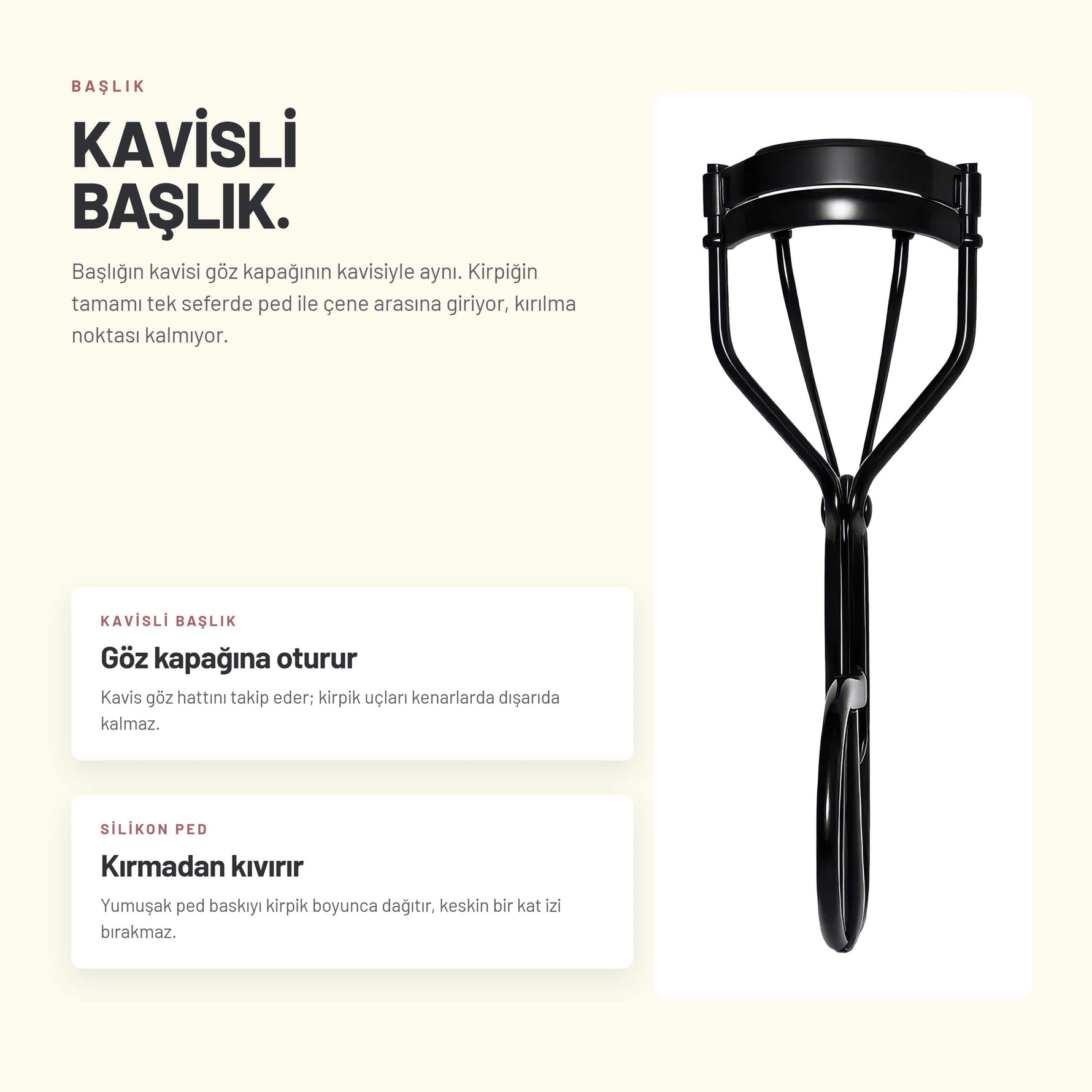 Kirpik Kıvırıcı - Tek Harekette Doğal Kıvrım | Alix Avien