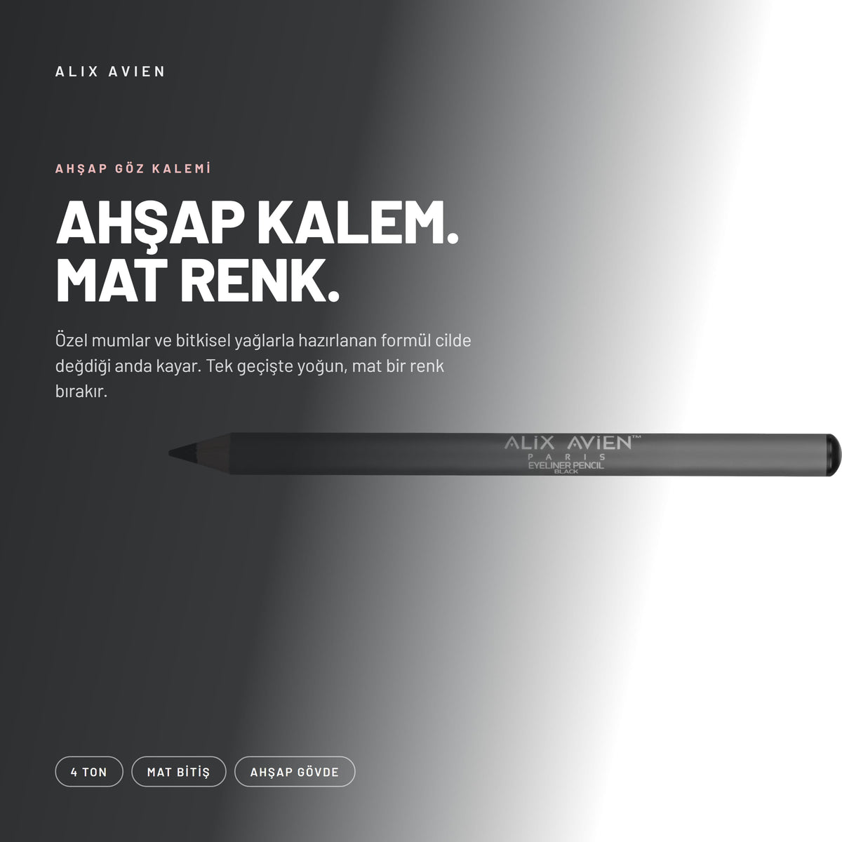 Kremsi Kolay Sürülen Göz Kalemi | Eyeliner Pencil
