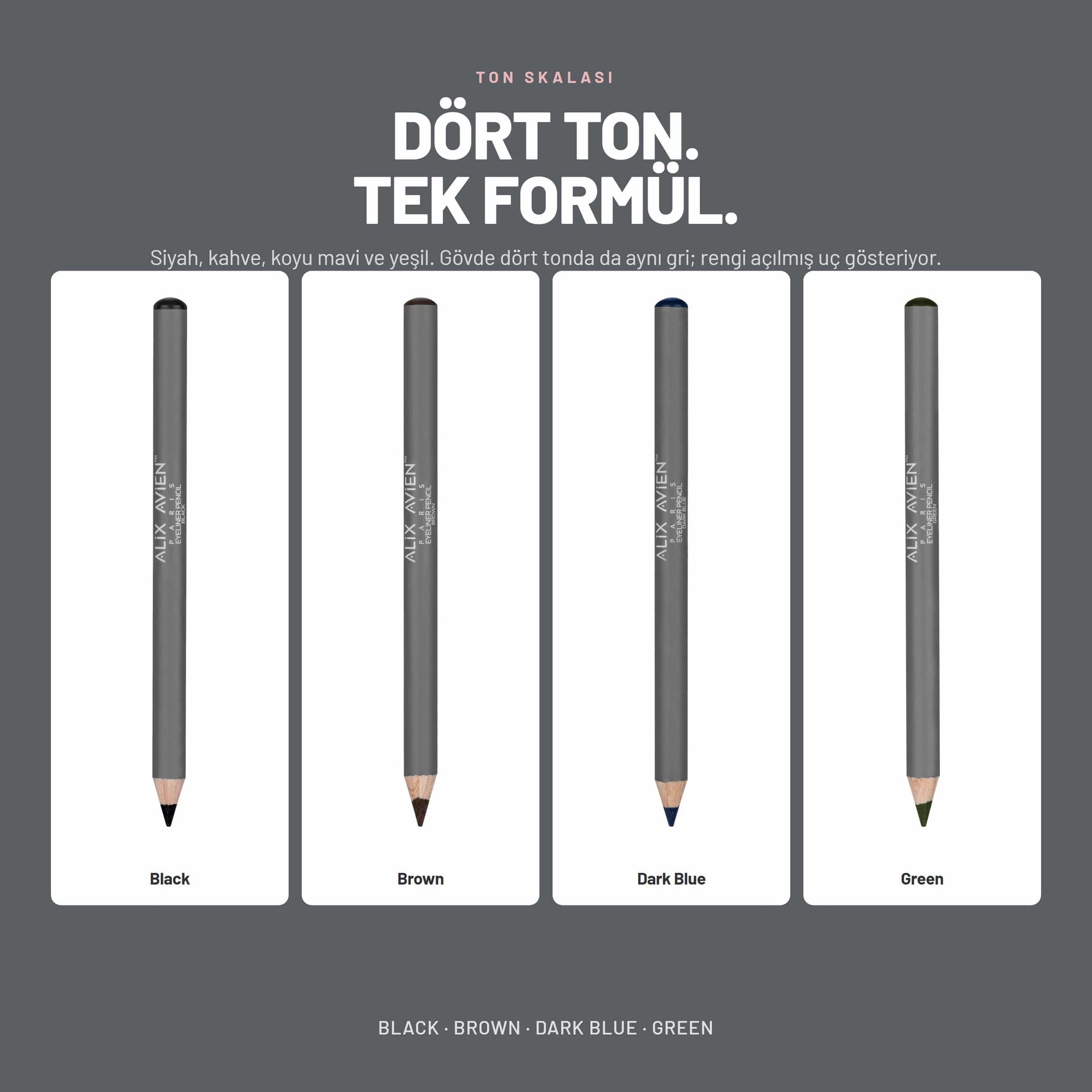 Kremsi Kolay Sürülen Göz Kalemi | Eyeliner Pencil