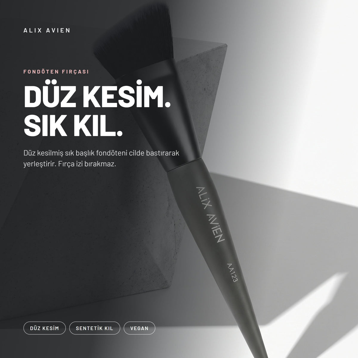 Fondöten ve Baz Uygulama Fırçası | Alix Avien
