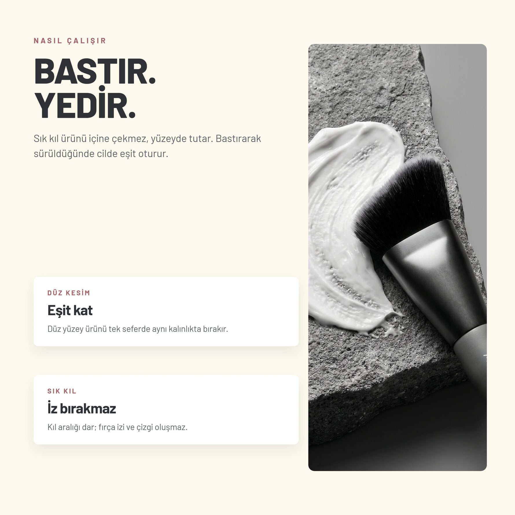 Fondöten ve Baz Uygulama Fırçası | Alix Avien