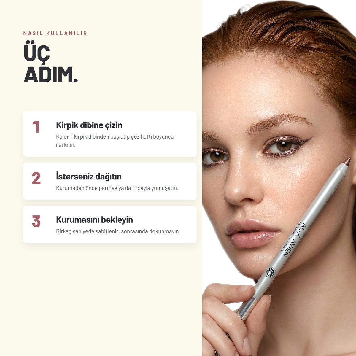 Suya Dayanıklı Göz Kalemi - Holografik Işıltılı | Alix Avien