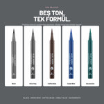 Alix Avien Inkliner Eyeliner seçenek tablosu: Black · orıon gray · coffee bean · cobalt blue · sacramento