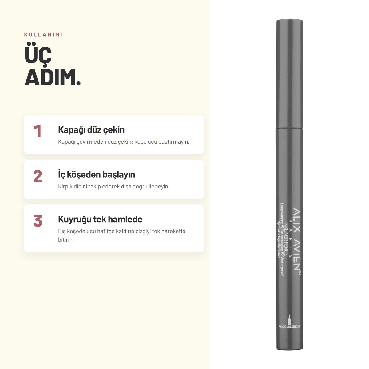 Alix Avien Inkliner Eyeliner nasıl uygulanır - 3 adımda anlatım