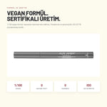 Alix Avien Inkliner Eyeliner formül ve sertifika bilgileri - %100 vegan formül, hayvanlar üzerinde test edilmez.