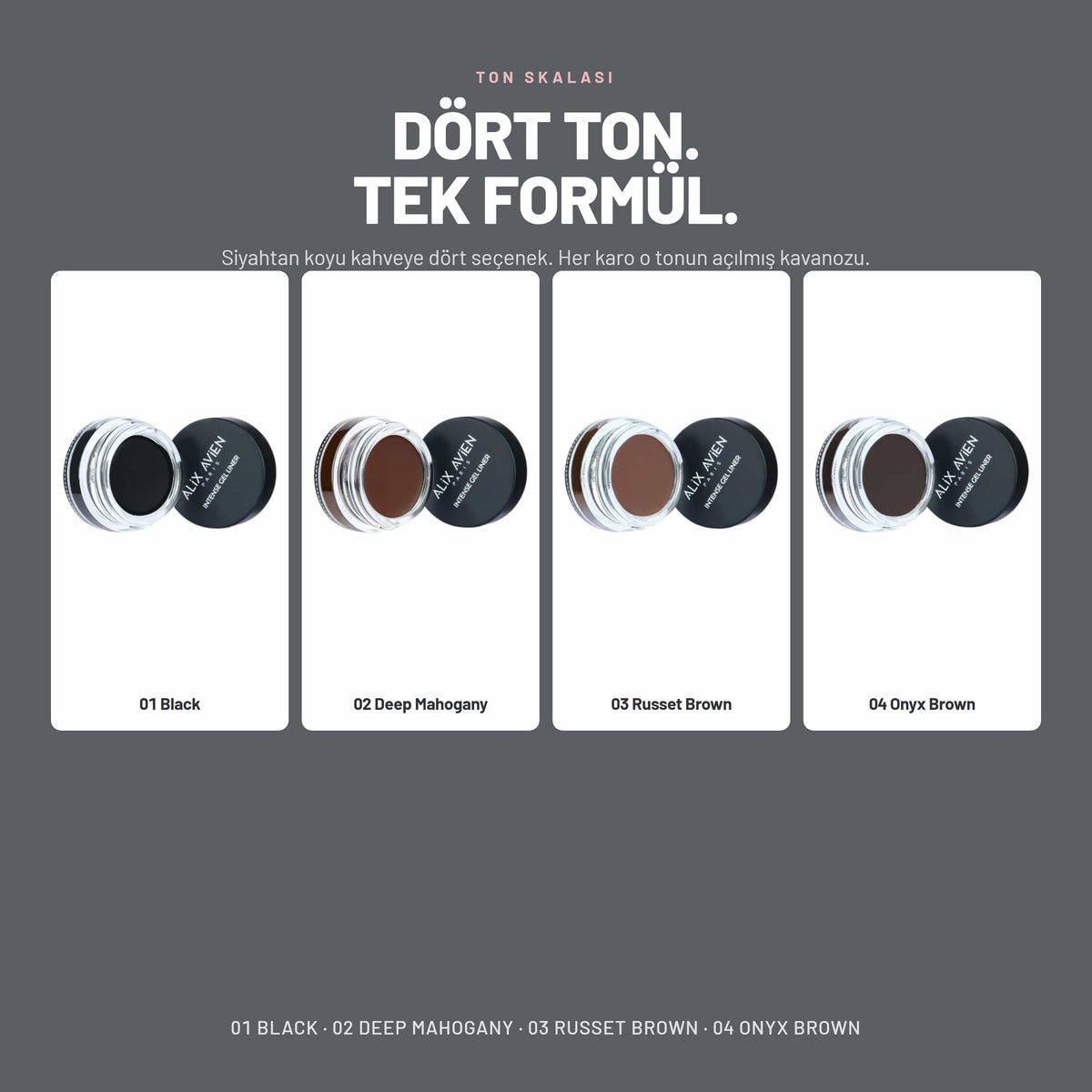 Mat Bitişli, Suya Dayanıklı Jel Eyeliner | Intense Gel Liner
