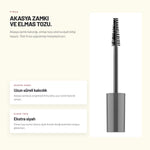 Alix Avien Lash Performer Mascara formül ve içerik detayı - Akasya zamkı kalıcılığı, elmas tozu ekstra siyah bitişi taşıyor.