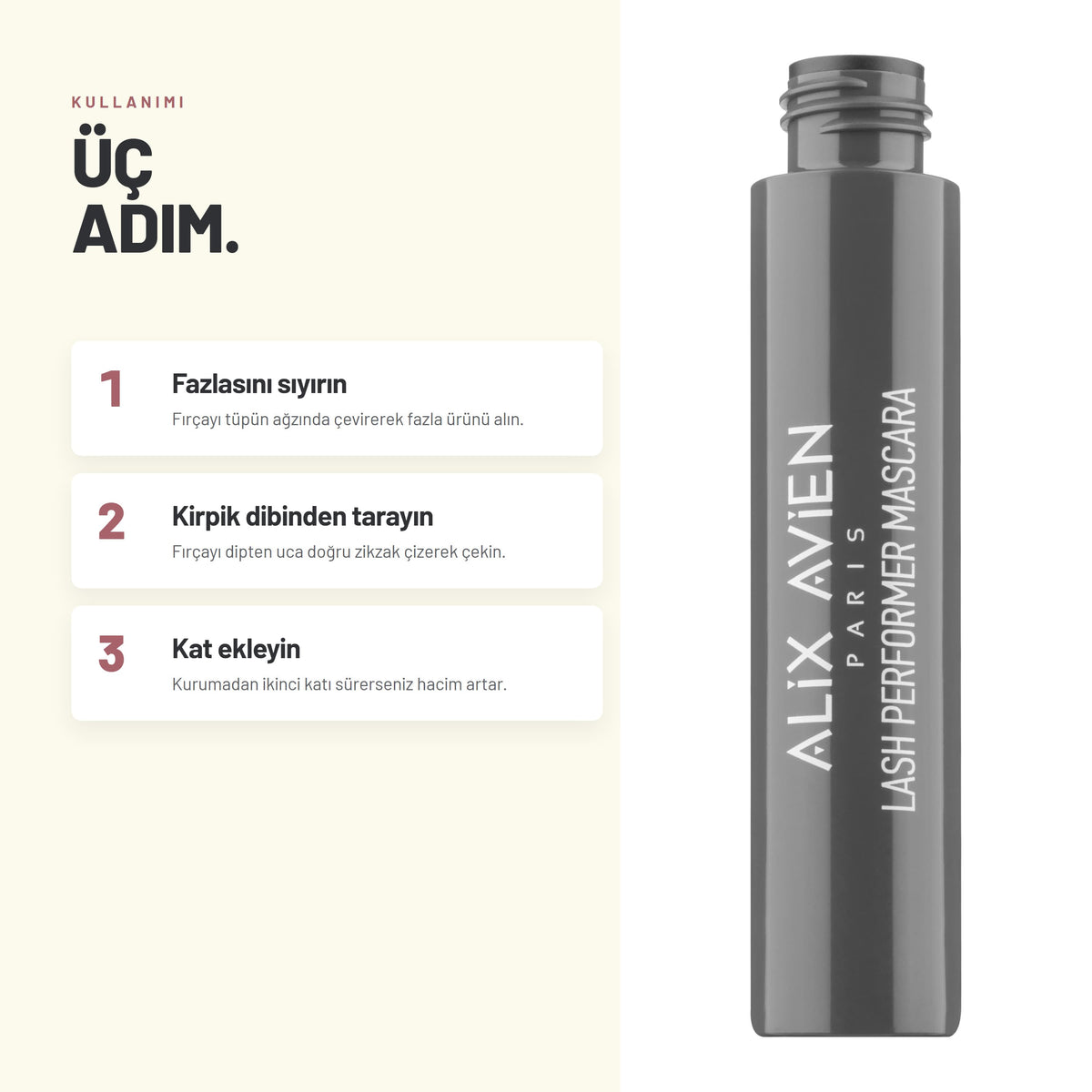 Alix Avien Lash Performer Mascara nasıl uygulanır - 3 adımda anlatım