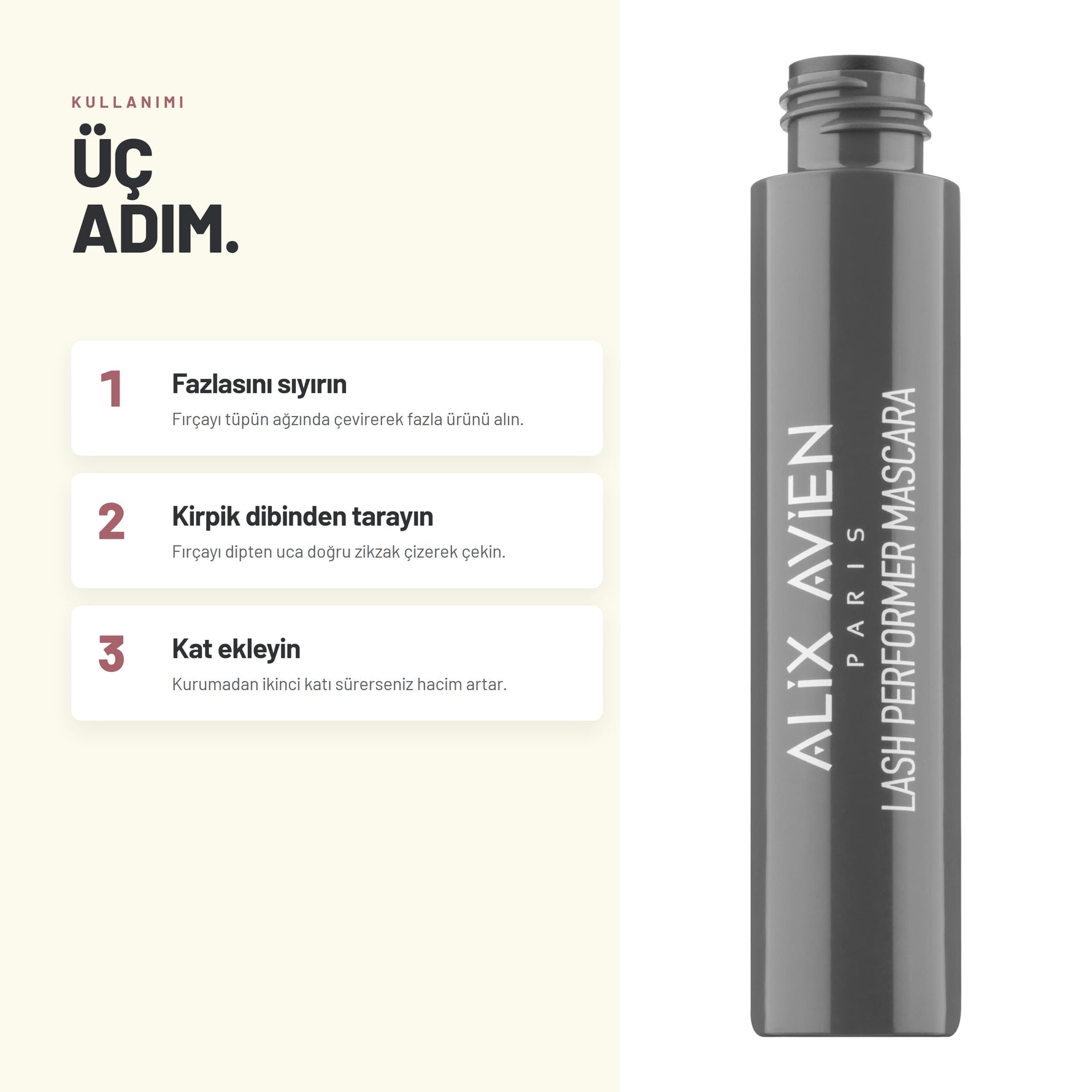 Alix Avien Lash Performer Mascara nasıl uygulanır - 3 adımda anlatım
