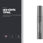 Alix Avien Lash Performer Mascara kullanım sonrası görünüm - Her kirpik tipine uygun.