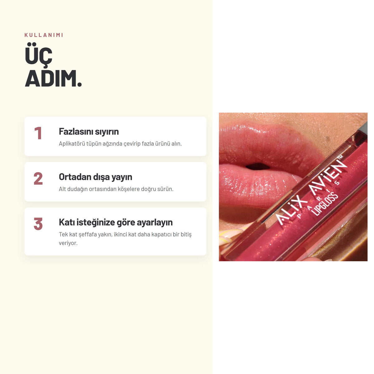 Lipgloss - Nemlendirici ve Dolgunlaştırıcı Dudak Parlatıcısı | Alix Avien