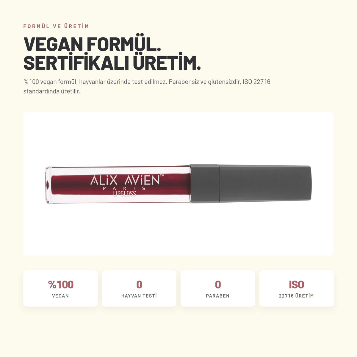 Lipgloss - Nemlendirici ve Dolgunlaştırıcı Dudak Parlatıcısı | Alix Avien