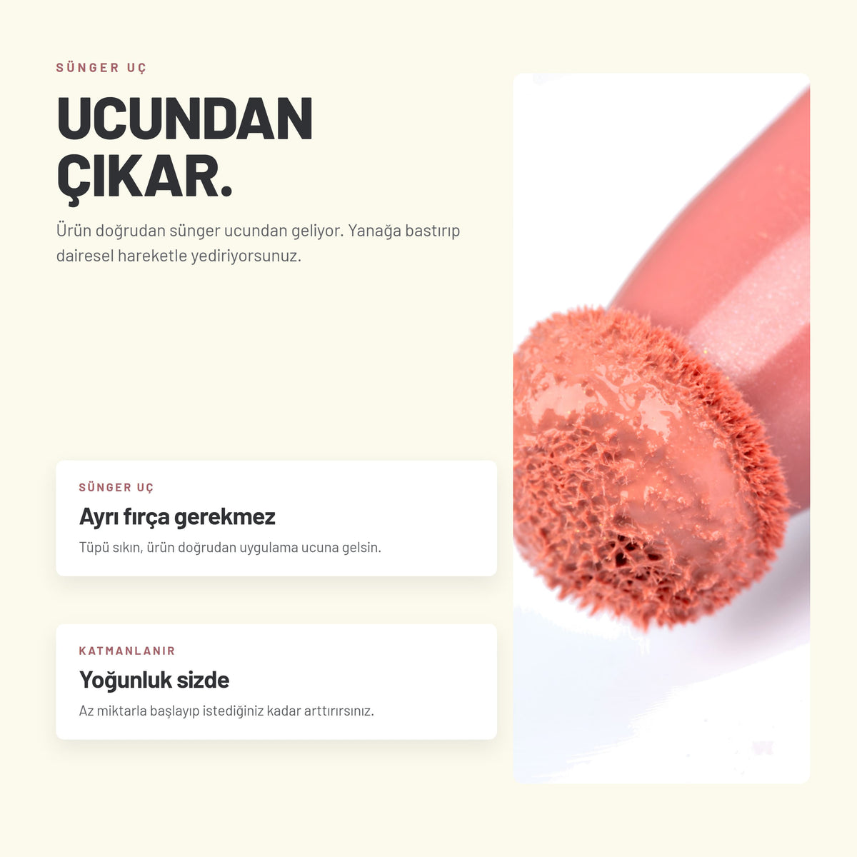 Yoğun Pigmentli E Vitaminli Mat Bitişli Kremsi Likit Allık