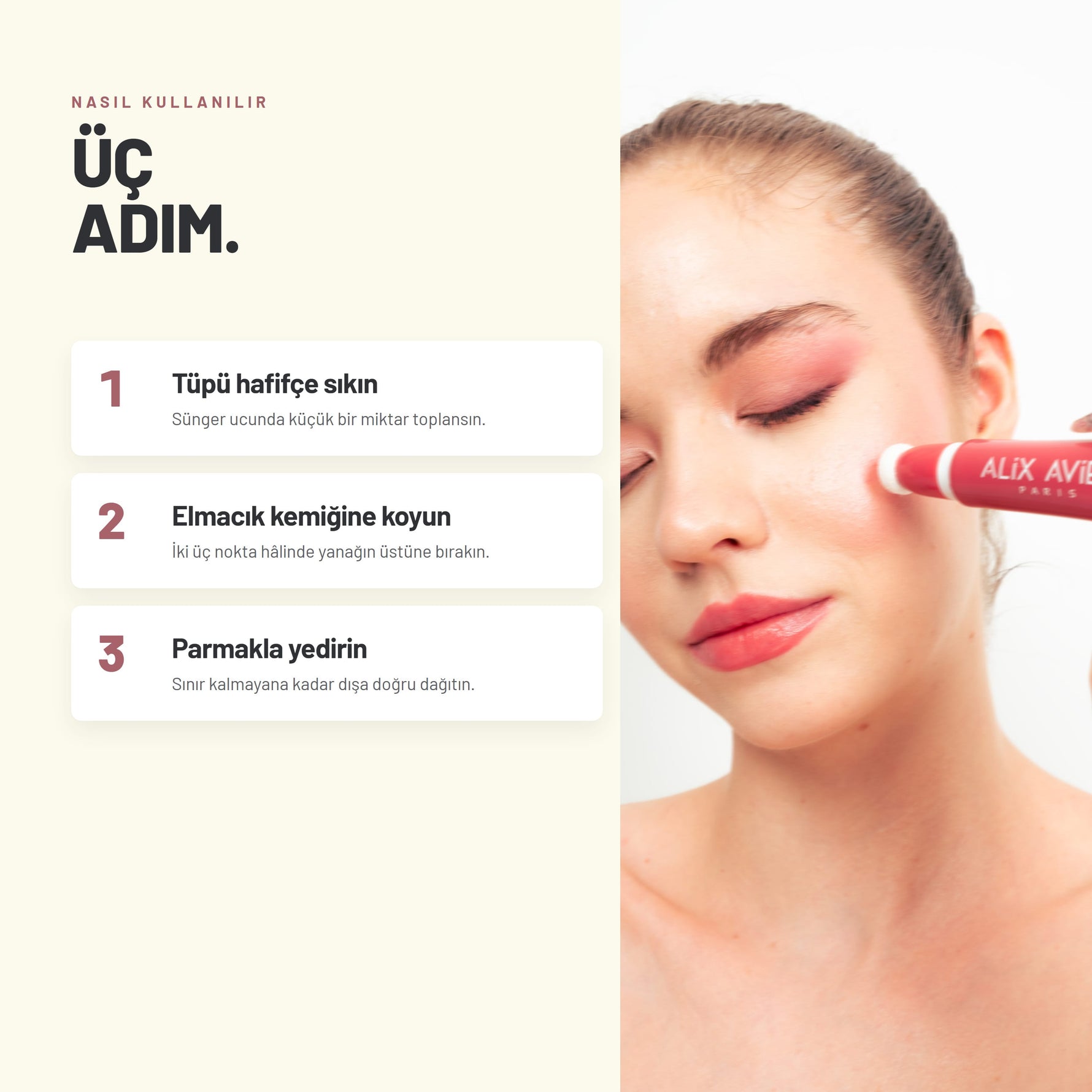 Yoğun Pigmentli E Vitaminli Mat Bitişli Kremsi Likit Allık