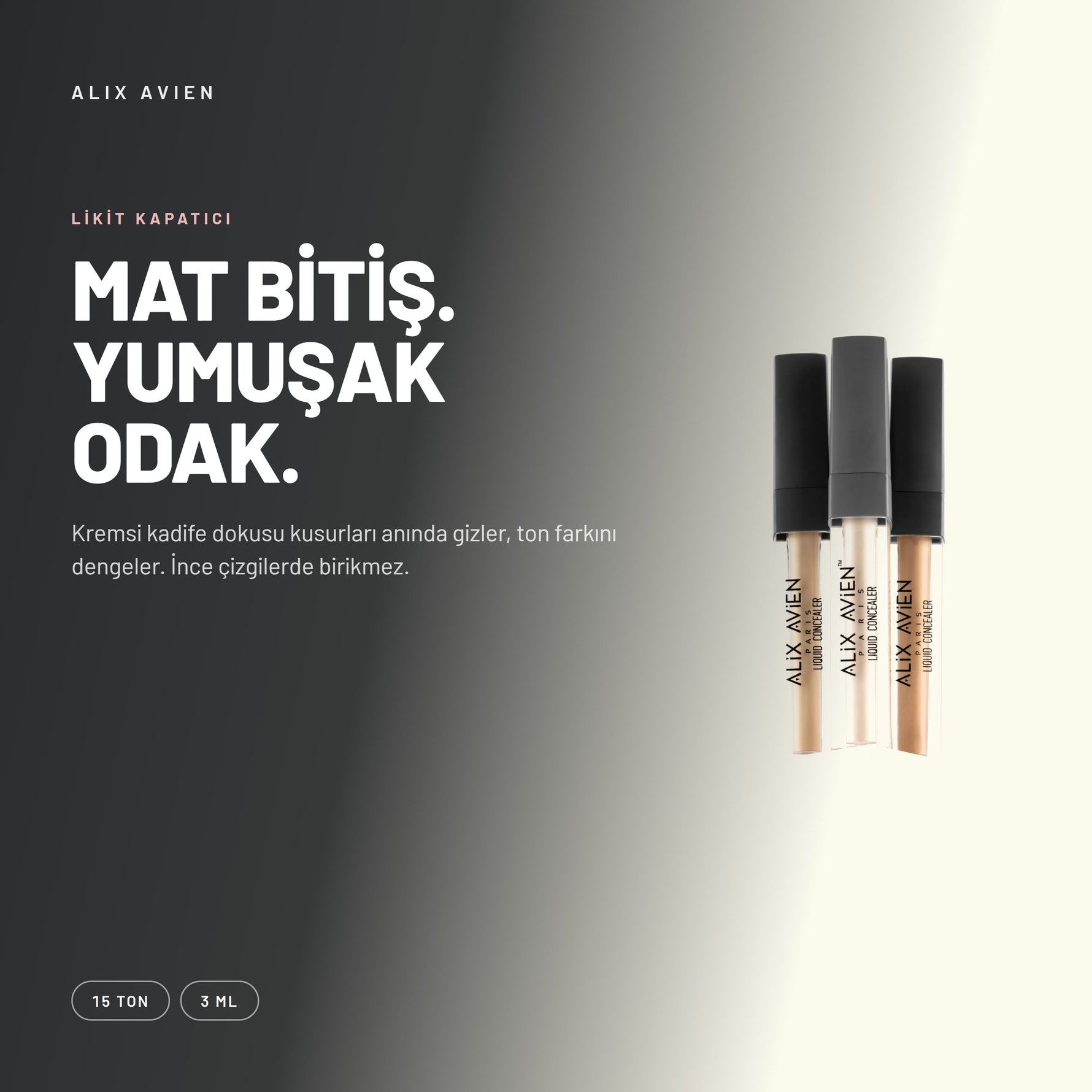 Liquid Concealer - Nar Özlü Aydınlatıcı Likit Kapatıcı | Alix Avien