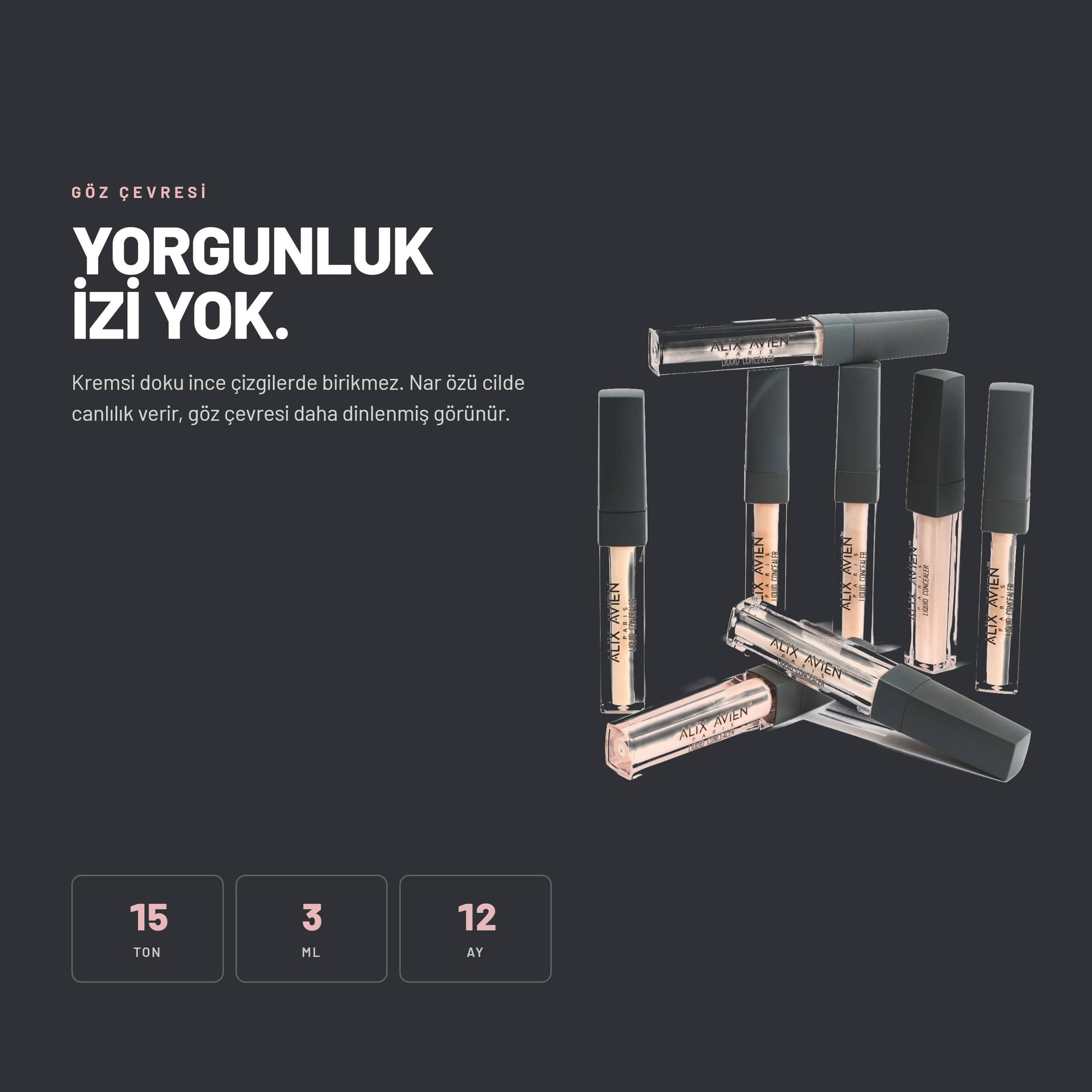 Liquid Concealer - Nar Özlü Aydınlatıcı Likit Kapatıcı | Alix Avien